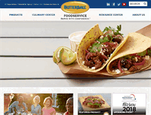 Tablet Screenshot of butterballfoodservice.com